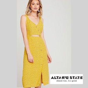 Midi yellow dress